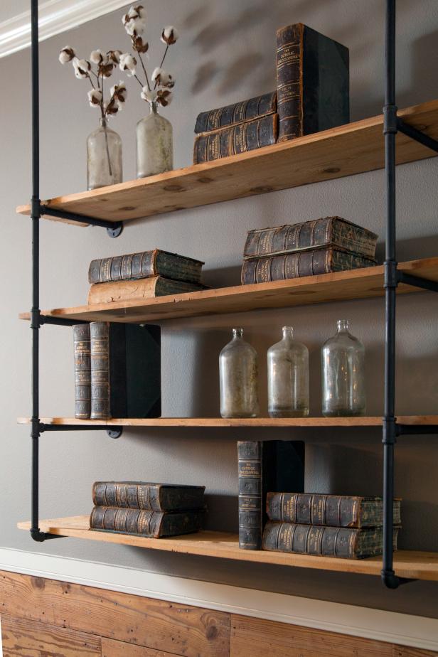 Modern, Rustic Shelving