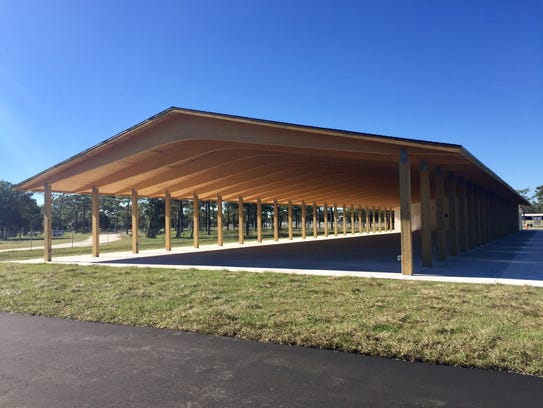 The new Wickham Park Pavilion in Melbourne.